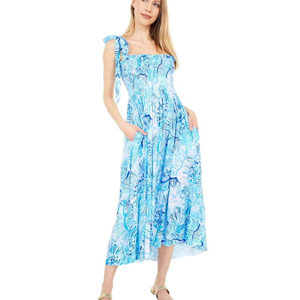 Lilly Pulitzer Dresses Lilly Pulitzer Rivera Midi Dress Make A Splash